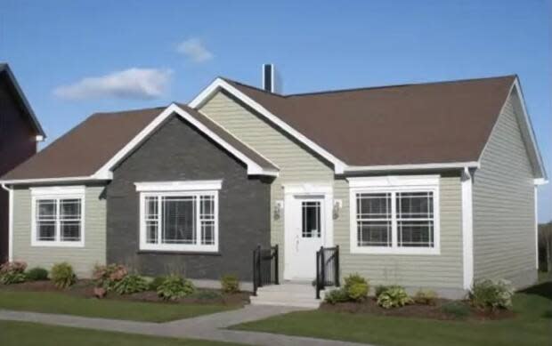 An image from a presentation by Sunrose Consulting on Monday to Halifax's north west community council shows the design of a mini-home. (Sunrose Consulting - image credit)