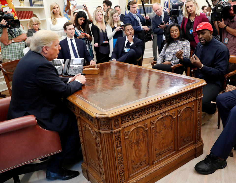 Donald Trump with Kanye West 