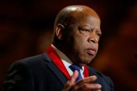 FILE PHOTO: U.S. Congressman John Lewis accepts a W.E.B. Du Bois Medal at the Hutchins Center Honors at Harvard University in Cambridge, Massachusetts