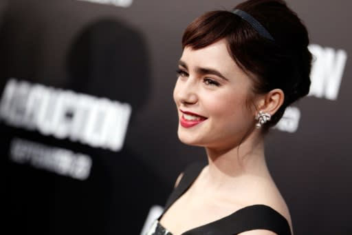 Actress Lily Collins, the daughter of pop star Phil Collins, plays the lead character in "Emily in Paris"