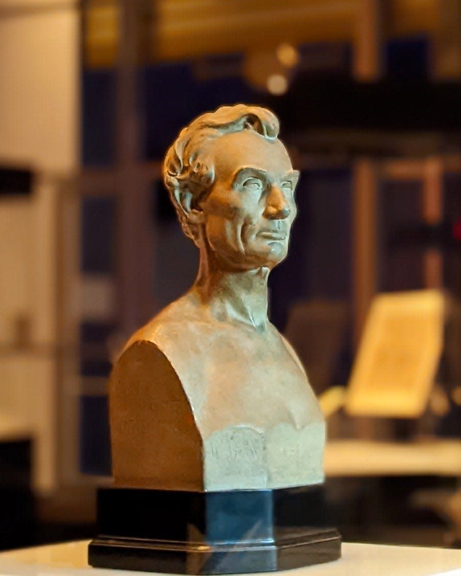 A bust of Abraham Lincoln that the Lincolns owned and displayed at their house on Eighth Street is part of the exhibit “Here I Have Lived: Home in Illinois” opening at the ALPLM Thursday.