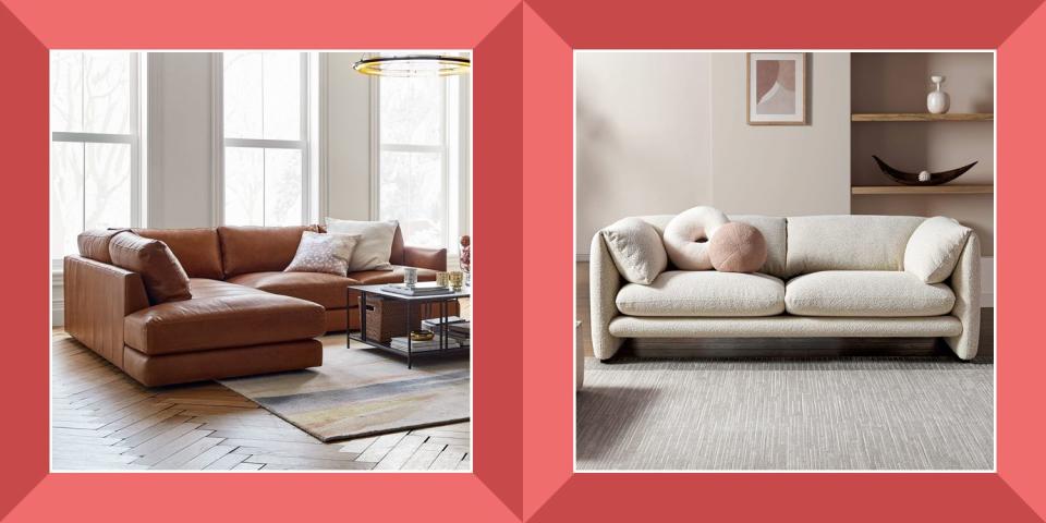 <p>When you're the proud owner of a comfy couch, suddenly, going out on the town just doesn't have the same appeal that it once did. Instead, your living room or basement becomes the go-to cozy hub for your household, making it the perfect place to wrap up with a <a href="https://www.bestproducts.com/home/g27018194/chunky-knit-blankets/" rel="nofollow noopener" target="_blank" data-ylk="slk:chunky knit blanket;elm:context_link;itc:0" class="link ">chunky knit blanket</a> or enjoy movies <a href="https://www.bestproducts.com/tech/electronics/g3047/best-smart-tvs/" rel="nofollow noopener" target="_blank" data-ylk="slk:on the big screen;elm:context_link;itc:0" class="link ">on the big screen</a>.</p><p>The best comfy couches are roomy and super plush, but they don't skimp on style. The comfy couches in this guide are the best of all worlds ... and will likely make your living room the new favorite after-hours hangout spot among your friends and family.</p><h2 class="body-h2">The Best Comfy Couches</h2><h2 class="body-h2">What to Consider</h2><h3 class="body-h3">Size and Shape</h3><p>Make sure to check the dimensions of your chosen comfy couch, and map it out with painter’s tape on your floor to make sure that it fits in the room without feeling cramped. Beyond the length of the couch’s footprint, also take into consideration the seat depth. A comfy couch is one that the sitter can comfortably sink into without feeling like they’re close to the edge. Deep seats are also more comfortable for taller people, too.</p><p>Many of the comfy couches in this guide are <a href="https://www.bestproducts.com/home/decor/g1475/sectional-sofas-couches/" rel="nofollow noopener" target="_blank" data-ylk="slk:sectionals;elm:context_link;itc:0" class="link ">sectionals</a>, because there are few things more inviting in a home than a plush, extra-wide chaise. However, if your space can't fit a full-sized sectional, you can always get a regular comfy couch with <a href="https://www.bestproducts.com/home/decor/g40979209/best-ottomans/" rel="nofollow noopener" target="_blank" data-ylk="slk:a separate ottoman;elm:context_link;itc:0" class="link ">a separate ottoman</a> and move it into position whenever you'd like to recline. </p><h3 class="body-h3">Materials</h3><p>Other specs you won't want to overlook when shopping for a comfy couch are the available upholstery options and cushion materials. Many retailers will offer free swatches of their upholstery materials, and we highly recommend taking advantage so that you can feel the softness firsthand. Upholstery type may also be a concern if you have pets or kids — synthetic performance fabrics and polyester are typically the best choices if you're concerned about stains, and they usually don't sacrifice softness for practicality. <a href="https://www.bestproducts.com/home/decor/g3218/velvet-sofas-chairs/" rel="nofollow noopener" target="_blank" data-ylk="slk:Velvet sofas;elm:context_link;itc:0" class="link ">Velvet sofas</a> and <a href="https://www.bestproducts.com/home/decor/g3218/velvet-sofas-chairs/" rel="nofollow noopener" target="_blank" data-ylk="slk:leather sofas;elm:context_link;itc:0" class="link ">leather sofas</a> may be a little more high-maintenance, but they always look amazing.</p><p>As far as cushion materials, many comfy couches vary. While some high-density foams can be very comfy after they're broken in, they may feel stiff initially. Some couch cushions are layered with memory foam along with high-density support foam for more of a contoured feel. And others are wrapped in down-alternative fibers to feel a little more like you're sitting on <a href="https://www.bestproducts.com/home/decor/a14433977/reviews-best-bed-pillows-for-sleeping/" rel="nofollow noopener" target="_blank" data-ylk="slk:bed pillows;elm:context_link;itc:0" class="link ">bed pillows</a> (albeit with a bit more seat support).</p><h3 class="body-h3">Assembly</h3><p>Finally, always check what's involved in assembling your chosen comfy couch. Several of the brands we've featured in this guide offer white-glove delivery and installation for an additional fee if you want the sofa setup to be taken care of for you. </p><p>If you’re opting to go the DIY route with a <a href="https://www.bestproducts.com/home/a28772341/sofa-in-a-box-brands/" rel="nofollow noopener" target="_blank" data-ylk="slk:sofa-in-a-box;elm:context_link;itc:0" class="link ">sofa-in-a-box</a>, the good news is that these products are usually pieced together seat by seat, so you won’t have to stress too much about maneuvering a large intact couch through your front door — although you should certainly always check with the brand, just to be safe. Unless you're very handy, plan to have an extra set of hands (or a few) around help you assemble the sofa, as the pieces may be very large and heavy.</p><h2 class="body-h2">How We Chose</h2><p>For this guide, we chose comfy couches of various sizes, shapes, cushion materials, and upholstery types to give you a varied selection of styles to choose from. Our team has reviewed a couple of these couches and can speak to their comfort and support firsthand. But for any products that we haven't tried for ourselves, we focused on well-reviewed sofas whose users cited cushion comfort, ease of assembly, and upholstery quality as being the best reasons to buy. </p><p>Buying a comfy couch for your home may be a no-brainer, but there's still a lot of thought involved in choosing the right one. Our comfy couch guide zeroes in on the very best and breaks down everything you need to know.</p>