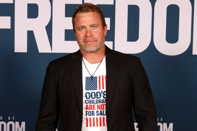 Tim Ballard attends the premiere of "Sound of Freedom." - Credit: Fred Hayes/Getty Images/Angel Studios