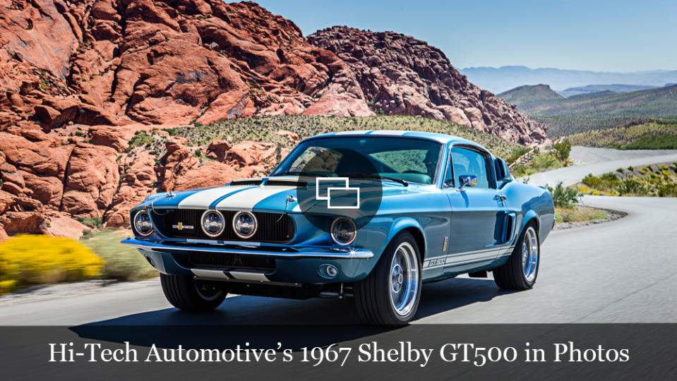 Driving Hi-Tech Automotive's Shelby GT500 reproduction.
