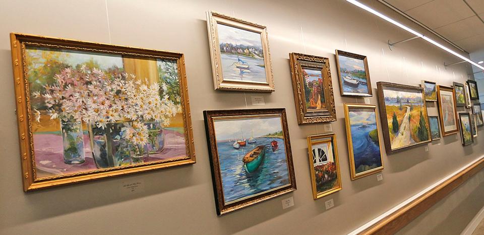 Oil paintings by Serena Green are on display at the Scituate Senior Center through February.