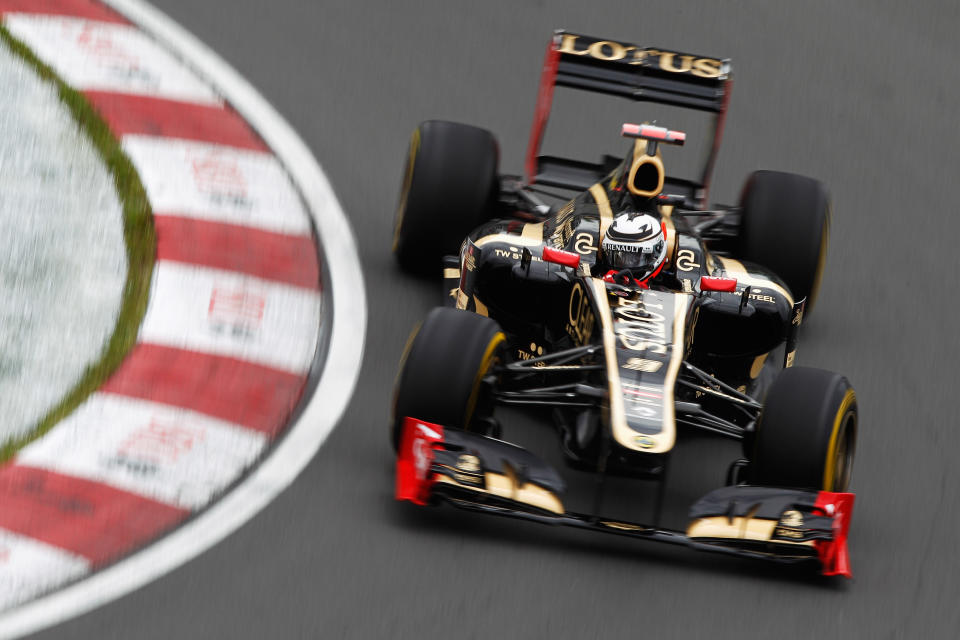 MONTREAL, CANADA - JUNE 08: Kimi Raikkonen of Finland and Lotus drives during practice for the Canadian Formula One Grand Prix at the Circuit Gilles Villeneuve on June 8, 2012 in Montreal, Canada. (Photo by Paul Gilham/Getty Images)