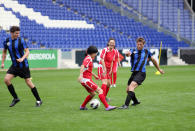 Desiree invites six of the men to the beautiful RCD Espanyol futbol stadium to practice Europe's number one sport, soccer. Little do they know that they'll suit up and compete against some of Spain's top futbol players - a very intimidating all-female team. James feels the chill from the rest of the men, but not just for his performance. The after party features a nasty face-off between the men, as some decide to confront James about what they believe are his plans to hurt Desiree in the end. Trapped in lies, the situation explodes with a heart-pounding, finger pointing and screaming stand-off. Once the Bachelorette is told about James' nefarious intentions, confirming what Drew told her, she takes drastic steps to confront the wayward bachelor. What Desiree decides will shock everyone, on "The Bachelorette."