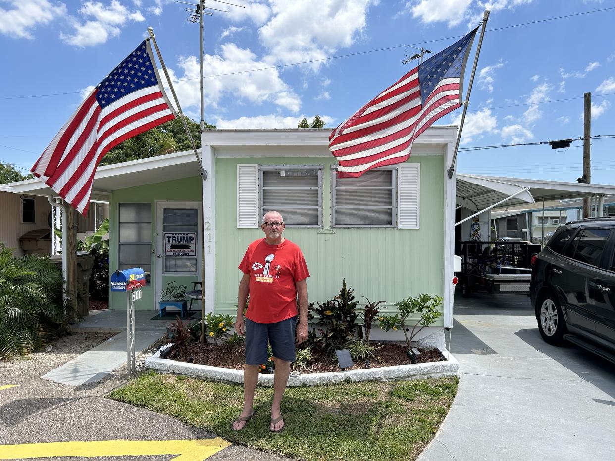 Jimmy Klass outside of his Florida home.