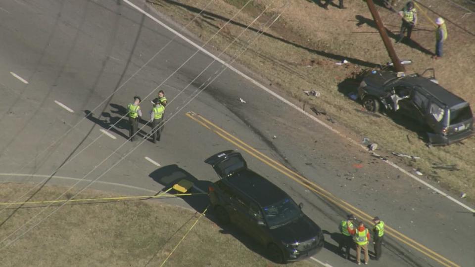 A highway patrol chase ended in a deadly crash Thursday on Highway 16 in Alexander County, authorities say.