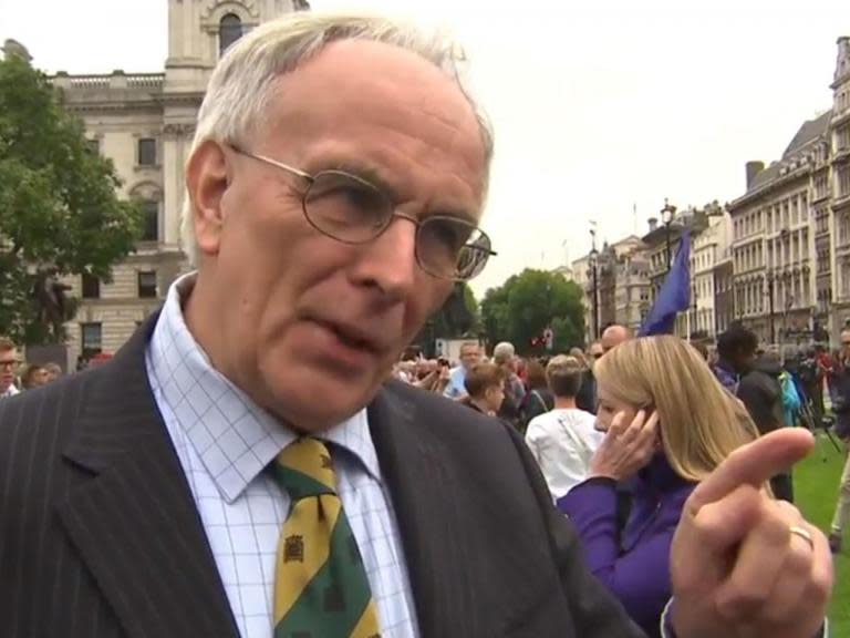 Peter Bone: Tory MP outside Big Ben for last bong asked if he also visited Grenfell Tower