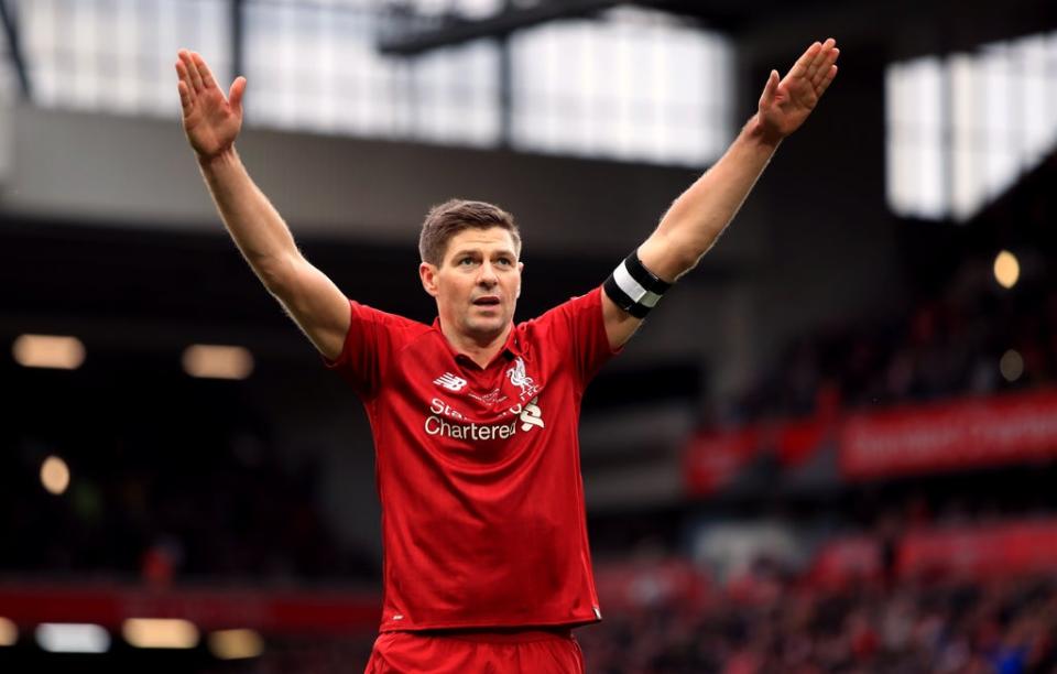 Steven Gerrard ended his Liverpool career in 2015 (Peter Byrne/PA) (PA Archive)