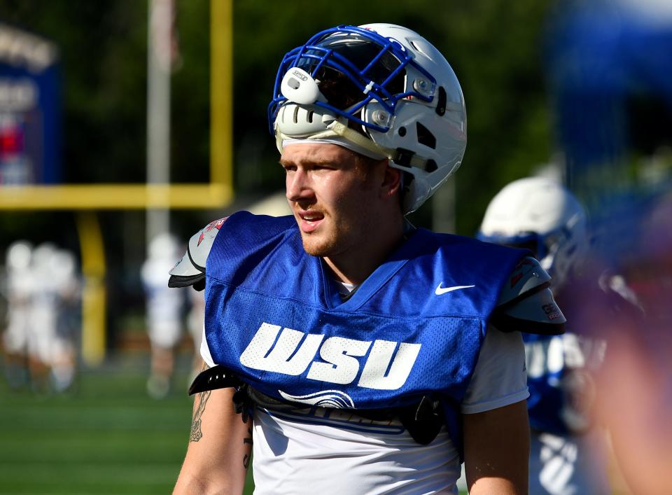 Noah Peterson was Worcester State's leading tackler last season.