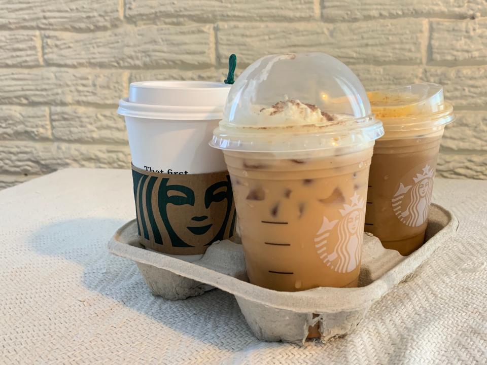 Starbucks pumpkin spice fall menu