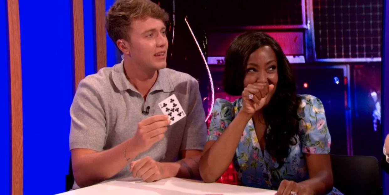 angellica bell, roman kemp, penn and teller, the one show