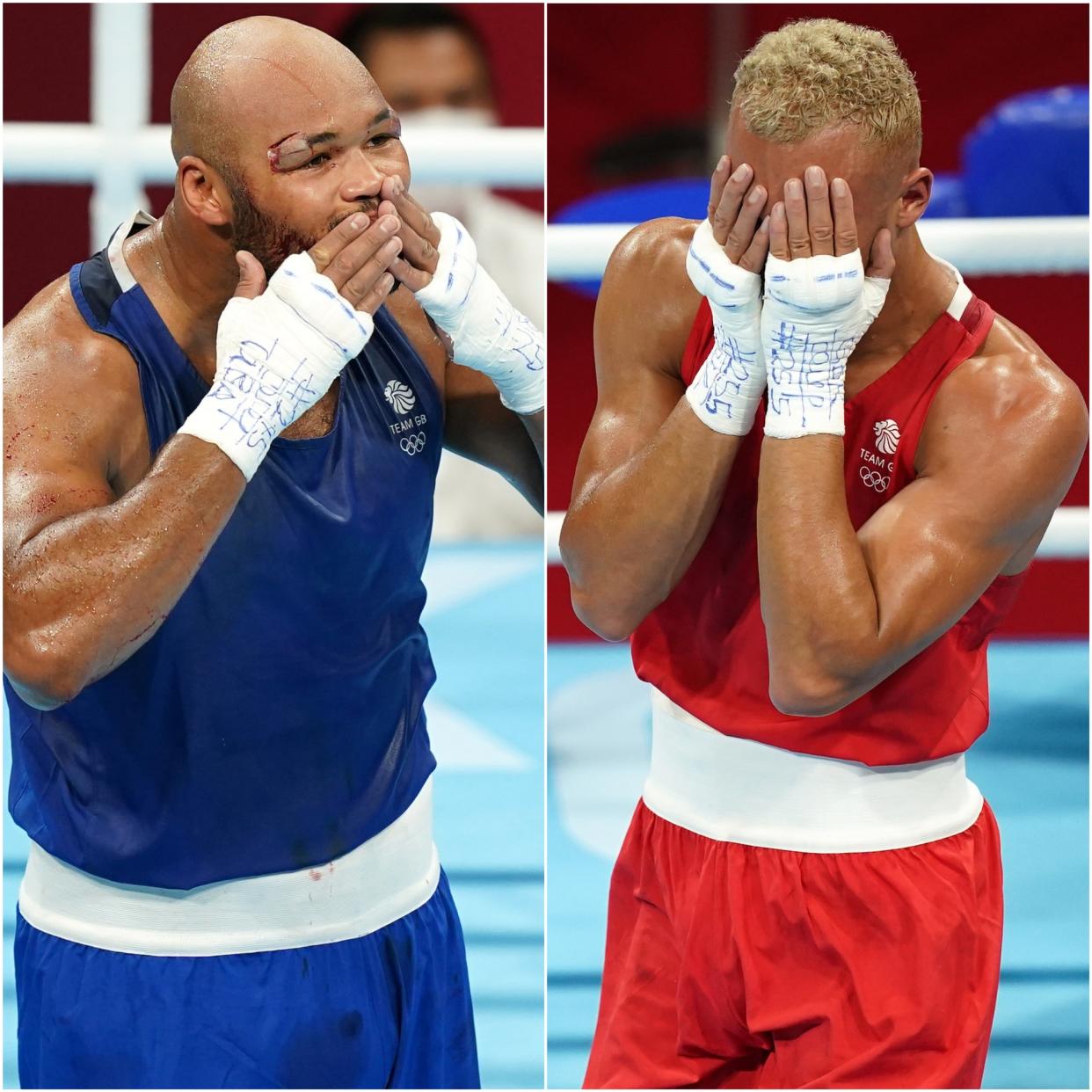 Frazer Clarke (left) and Ben Whittaker (right) won Team GB medals (Mike Egerton/PA)