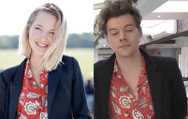 They apparently connected over their mutual love of 'quirky' fashion and were both pictured wearing the same floral shirt. Source: Twitter