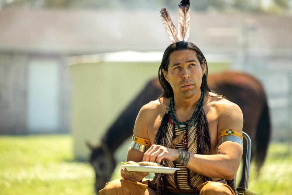 Dallas Goldtooth appears as William Knifeman, aka Spirit, in "Reservation Dogs" Season 2, Episode 4, titled "Mabel."