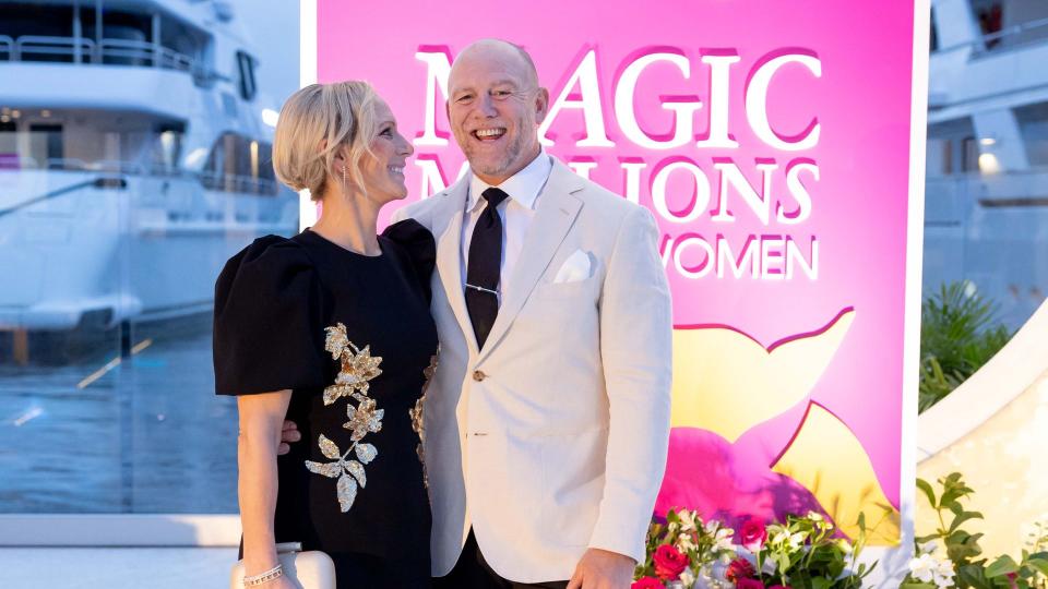 Mike and Zara Tindall at the Magic Millions