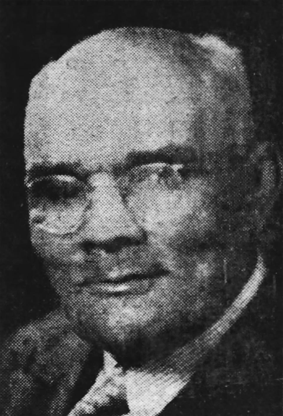 A photo of Wick Adams from the Muncie Star, March 13, 1948.