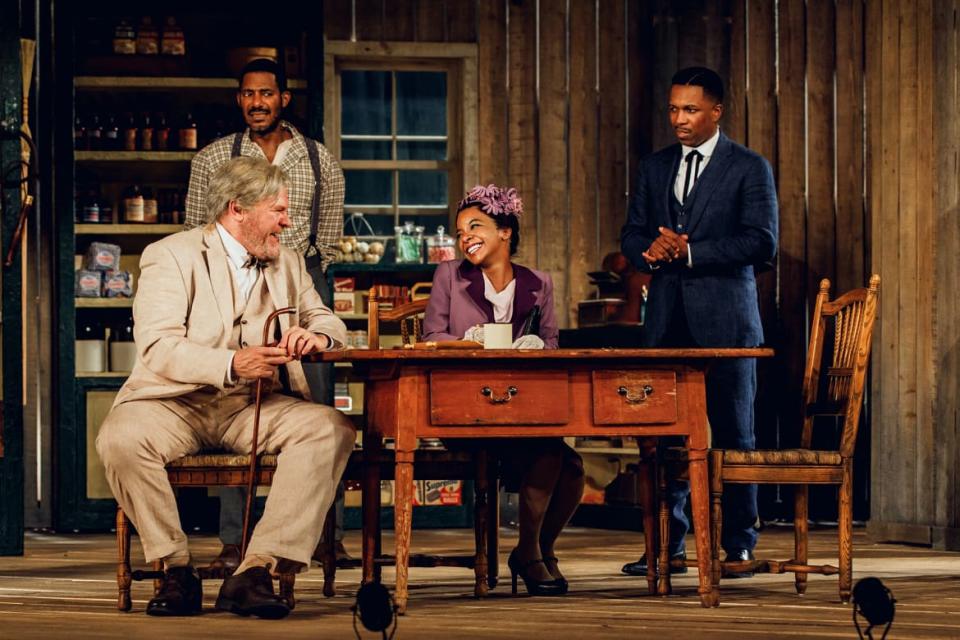 Jay O. Sanders, Billy Eugene Jones, Kara Young, and Leslie Odom, Jr. in "Purlie Victorious."