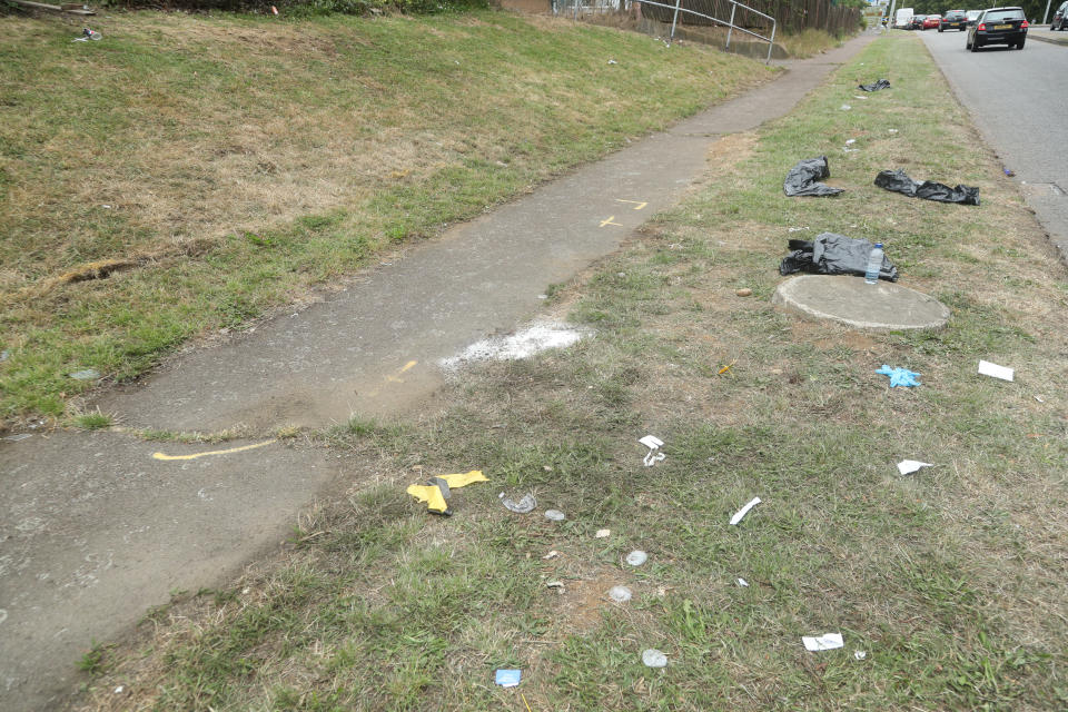 Investigations are underway after the cars ploughed into bystanders on Monkswood Way in Stevenage (Picture: PA)