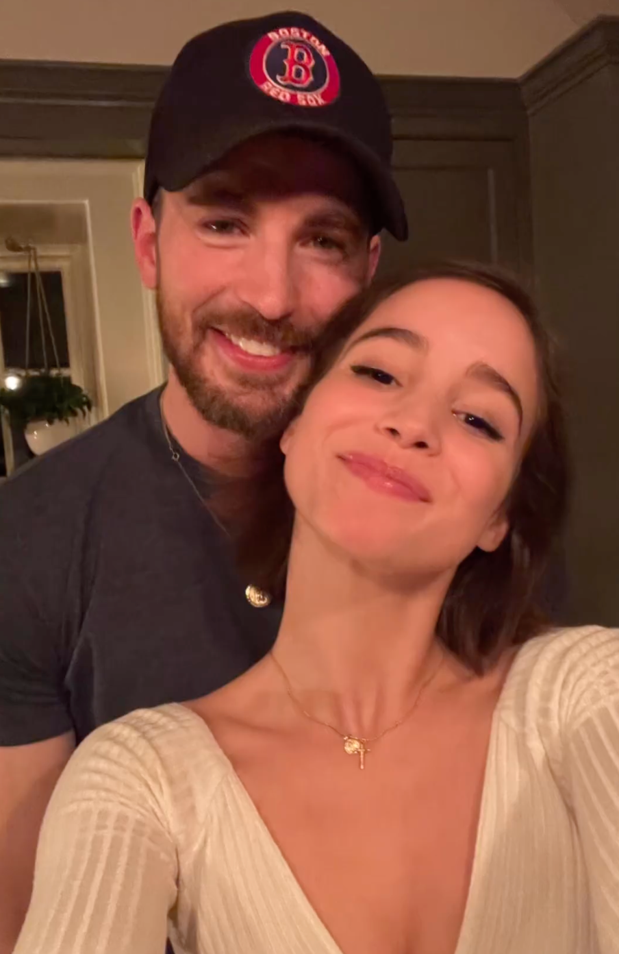 Chris Evans and Alba Baptista