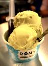 Ice cream lab: This Avocado with Expresso ice cream makes eating ice cream at Ron's Laboratory a new experience for curious customers. (