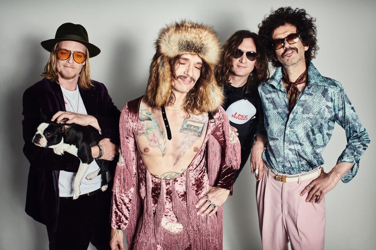 The Darkness have some new fans after Taylor Swift shared her love of their hit song (Press image)