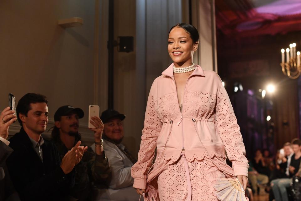 <p>No. 4: Rhianna <br> Earnings: $75 million <br> (Photo by Jacopo Raule/Getty Images for Fenty x Puma) </p>