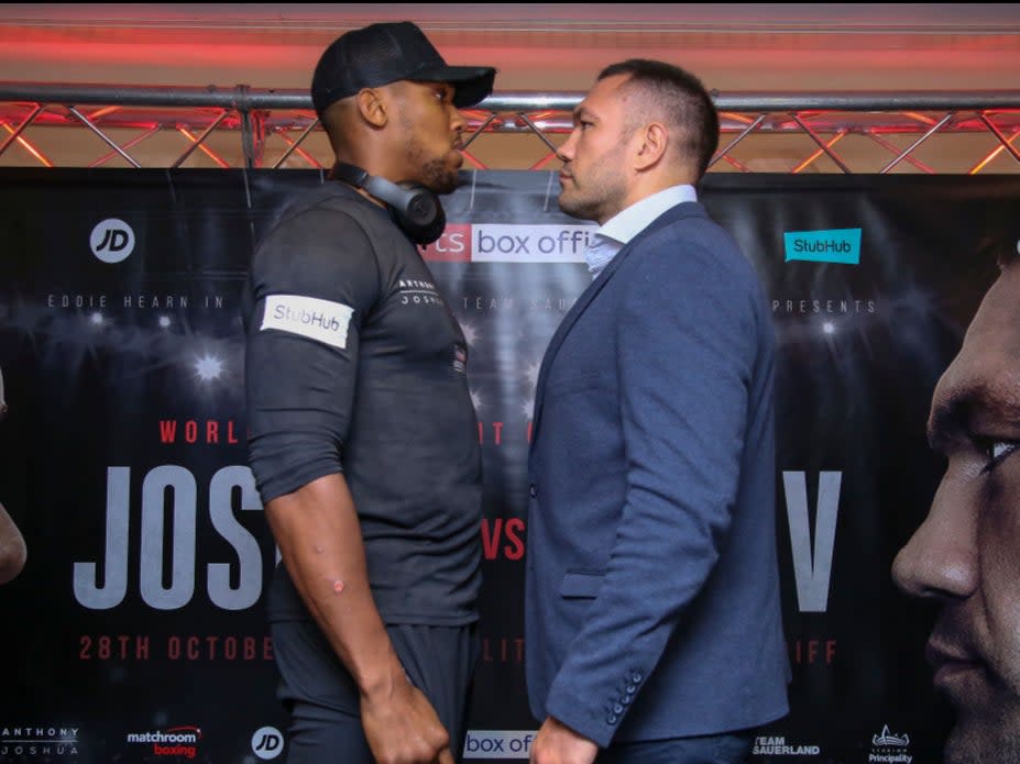 <p>Anthony Joshua fights Kubrat Pulev this month</p>AFP via Getty Images