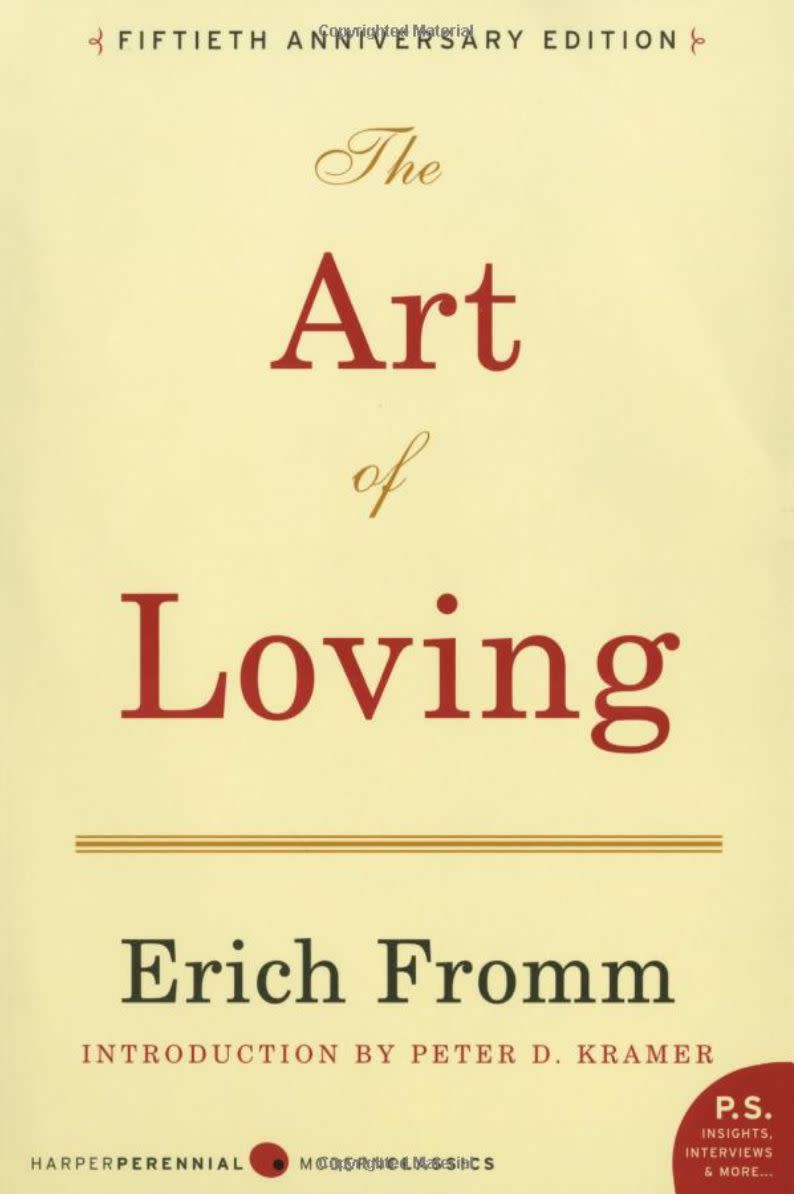 "This is a timeless book that continues to resonate with couples. It's one of those books you take off the shelf every decade or so to be reminded about the true nature of love: that it is an art that requires knowledge and effort. It is about increasing one's capacity to love, and understanding the confusion between falling in love and the permanent state of being in love. Loving is not simple. It is an art like any other that needs to be practiced on a regular basis, with concentration and patience. This small book will inspire couples to look at their relationships from a new perspective." -- <i><a href="http://ashortguidetoahappymarriage.com/Home.html" target="_blank" rel="noopener noreferrer">Sharon Gilchrest O&rsquo;Neill</a>,&nbsp;a marriage and family therapist and the author of&nbsp;"A Short Guide to a Happy Marriage: The Essentials for Long-Lasting Togetherness</i><br /><br /><br /><strong><i>Get&nbsp;</i><i><a href="https://www.amazon.com/Art-Loving-Erich-Fromm/dp/0061129739/ref=sr_1_1?keywords=&quot;The+Art+of+Loving&quot;+by+Erich+Fromm&amp;qid=1566432542&amp;s=books&amp;sr=1-1" target="_blank" rel="noopener noreferrer"><i>"</i>The Art of Loving" by Erich Fromm﻿</a></i></strong>