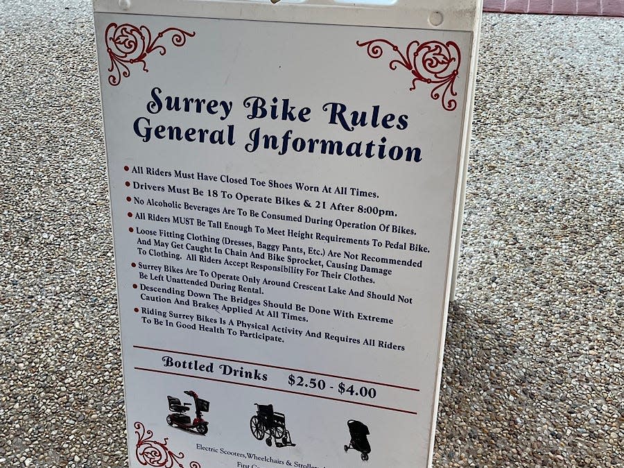 Safety instructions and general information sign.