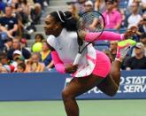 Sept 5, 2016; New York, NY, USA; Serena Williams of the USA after beating Yaroslava Shvedova of Kazakhstan on day eight of the 2016 U.S. Open tennis tournament at USTA Billie Jean King National Tennis Center. Mandatory Credit: Robert Deutsch-USA TODAY Sports