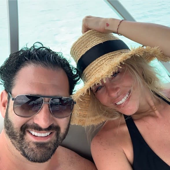 Dina Manzo and current husband, entrepreneur David Cantin. Cantin has twice been the alleged victim of Tommy Manzo’s wrath. @dina