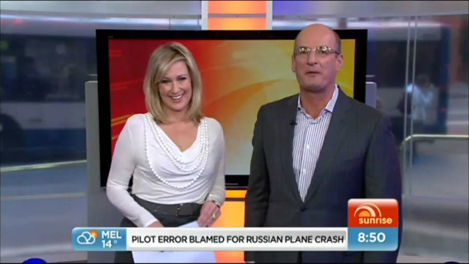 Mel Doyle and Kochie on Sunrise