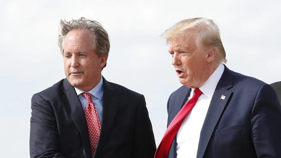 Texas Attorney General Ken Paxton and Donald Trump