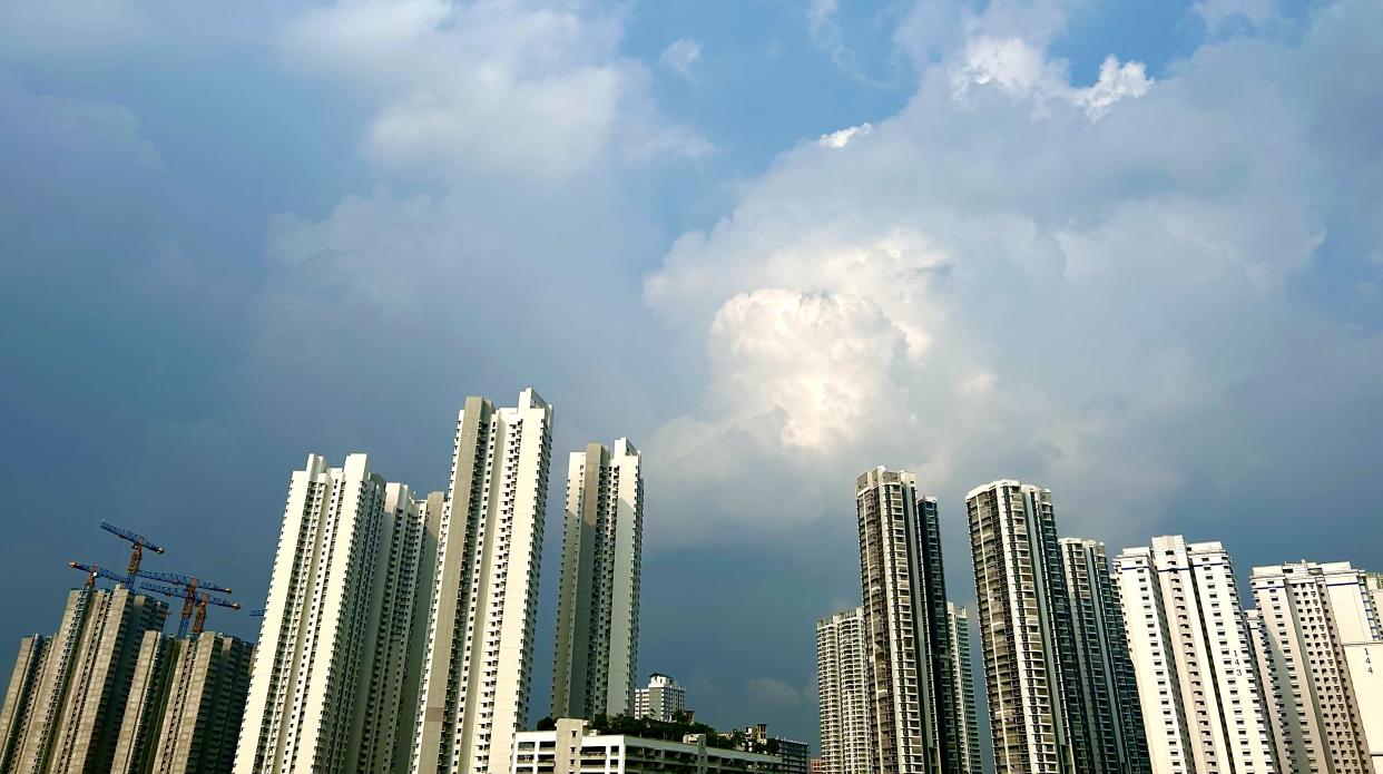 HDB Build-to-Order (BTO) project construction near Caldecott.