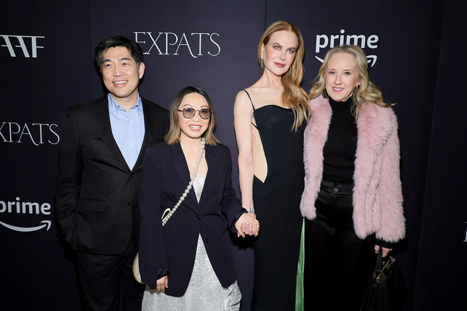 Albert Cheng, Lulu Wang, Nicole Kidman and Jennifer Salke attend Prime Video's "Expats" New York Premiere at The Museum of Modern Art on January 21, 2024 in New York City.