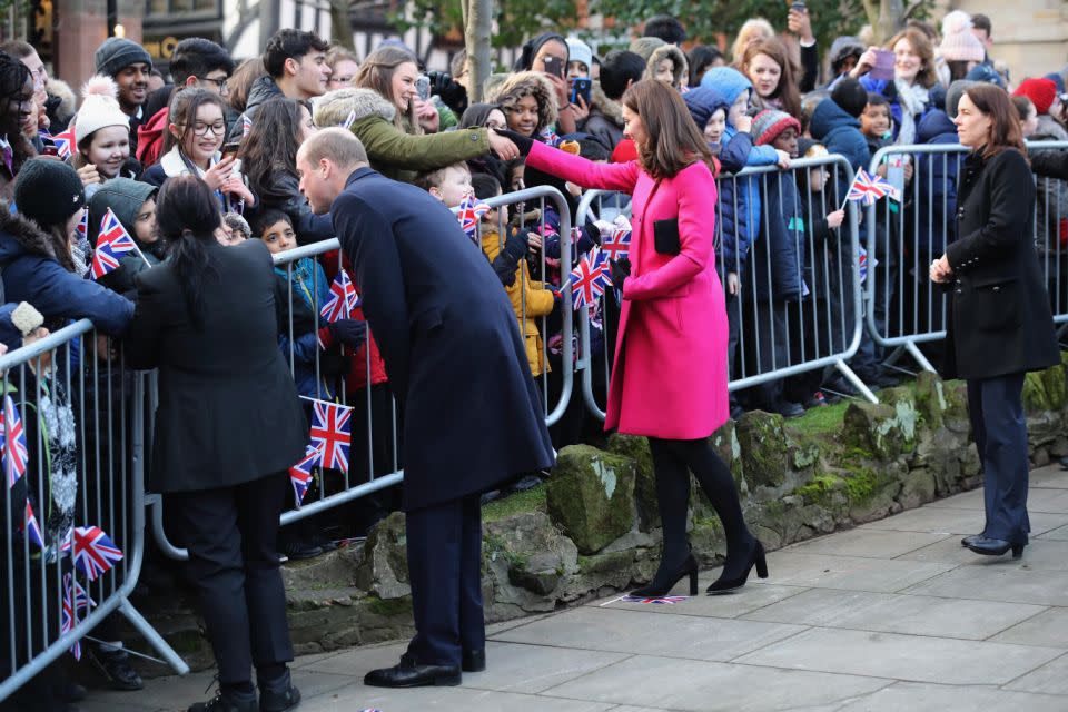 The last visit of the day for the Duke and Duchess was a stop at the Positive Youth Foundation, which is youth programme for people who are having difficulties. Photo: Getty Images