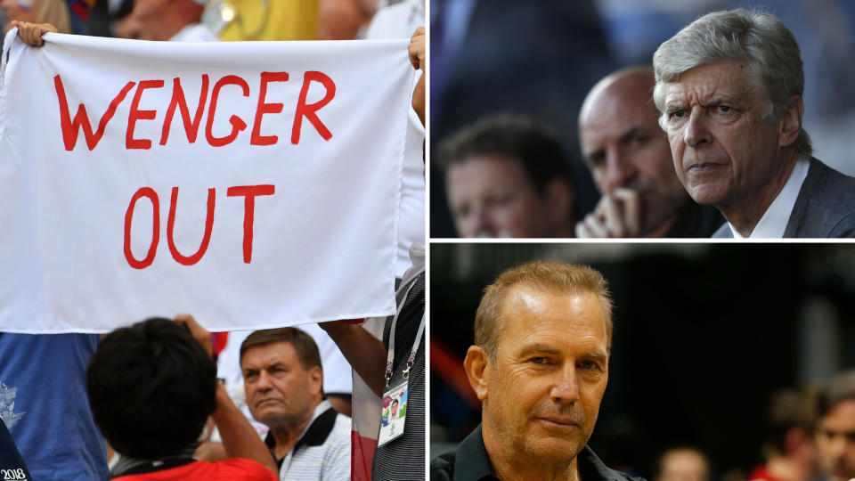 Arsenal fans, Arsene Wenger and Kevin Costner.