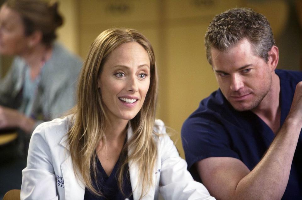 <p>Kim Raver joined the <em>Grey's </em>cast for the first time in season 6, as Teddy Altman, a cardio surgeon and military veteran who shares a deep history with Cristina Yang's love interest Owen Hunt. </p>