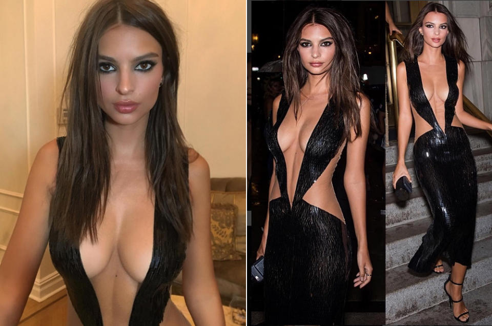 Auf dem Runway ist Model Emily Ratajkowski auf der New York Fashion Week zwar nicht zu sehen – dafür löste sie im Big Apple auf dem „Harper’s Bazaar“-Event mit ihrem sündhaft dekolletierten Kleid von Julien Macdonald aber nachhaltigeres Blitzlichtgewitter aus als jede neue Modekollektion! (Bilder: Instagram/emrata)