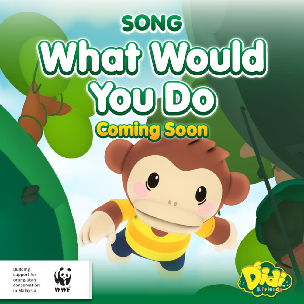 Popular Malaysian preschool Youtube channel, Didi &amp; Friends will release ‘What Would You Do’ in conjunction with the international Orang Utan Day this August 19. — Photo courtesy of Astro Malaysia