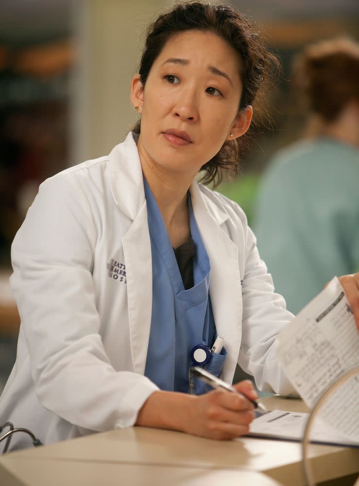 Sandra Oh as Dr. Cristina Yang | Randy Holmes/ABC via Getty