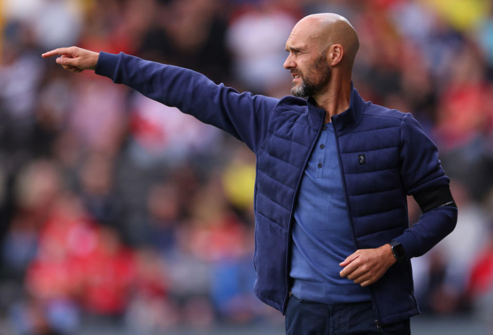 Luke Williams Notts County manager during the Pre-Season Friendly between Notts County and Nottingham Forest at Meadow Lane on July 15, 2023 in Nottingham, England. (Photo by Marc Atkins/Getty Images