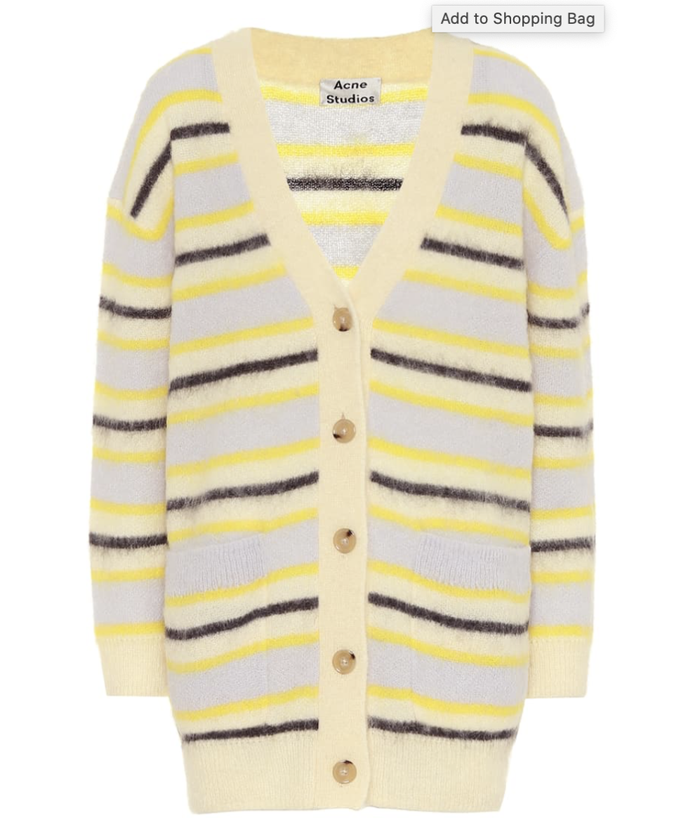 Acne Studios cardigan. (PHOTO: MyTheresa)