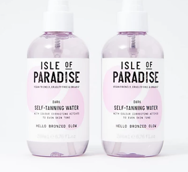 2 spray bottles of Isle of Paradise self-tanning water 