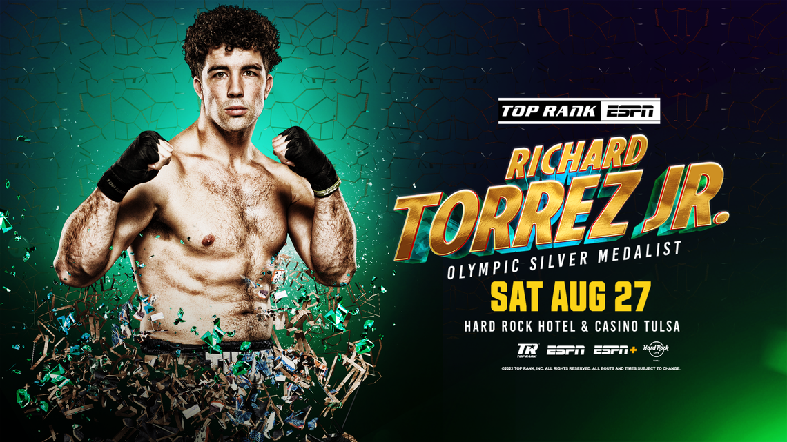 Boxer Richard Torrez Jr. will return in a six-rounder against Marco Antonio Canedo on Saturday, Aug. 27, at Hard Rock Hotel & Casino Tulsa.