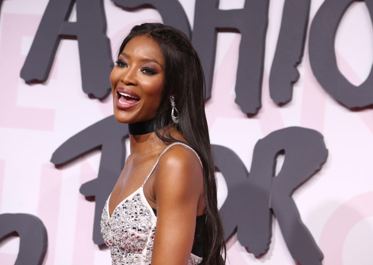 CANNES, FRANCE - MAY 13:  Naomi Campbell attends Fashion For Relief Cannes 2018 during the 71st annual Cannes Film Festival at Aeroport Cannes Mandelieu on May 13, 2018 in Cannes, France.  (Photo by Mike Marsland/Mike Marsland/WireImage)