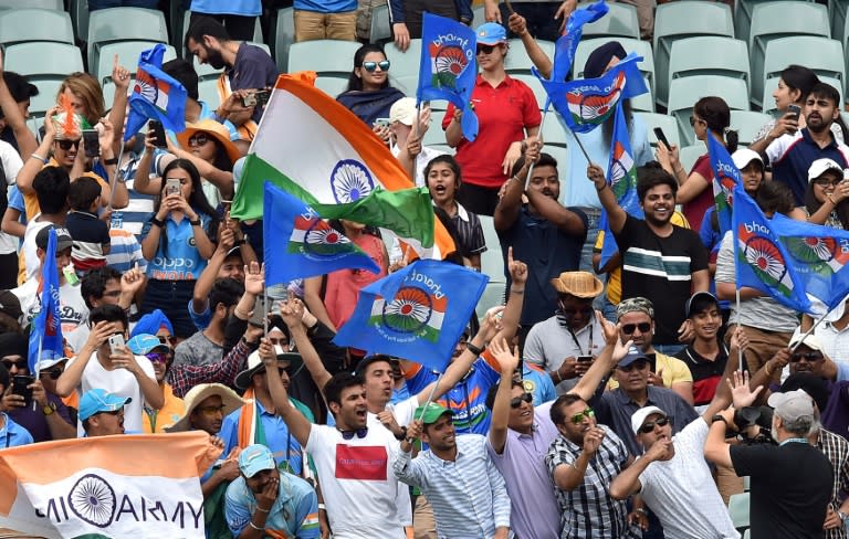 Indian fans celebrated their team's first Test win in Australia in 10 years